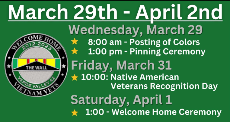 Camp Verde - Welcome Home Vietnam Veterans Day - 29 March - 2 April
